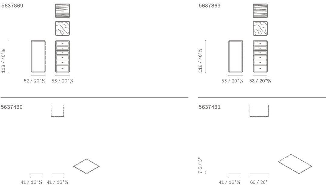 Poltrona Frau Кожаный комод La collezione - mobili e complementi sun-id-1430088 - Вид №3