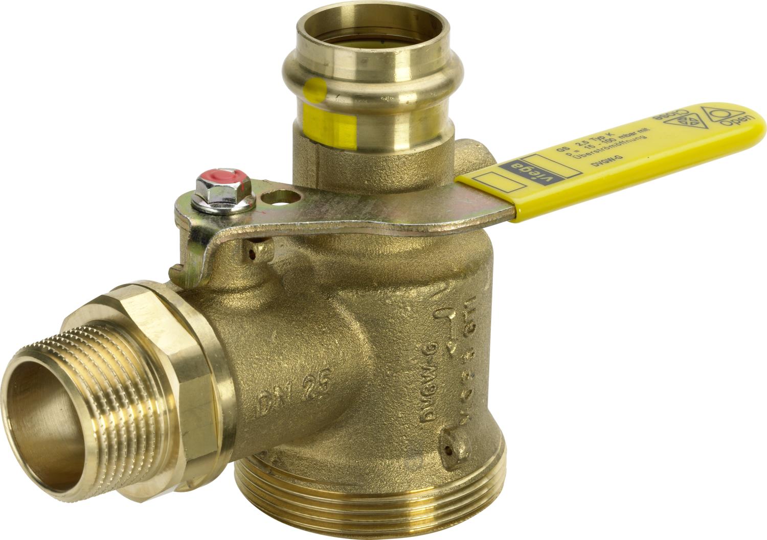 Viega Угловой шаровой кран для газового счетчика Profipress G 2644S (618230) 618 230