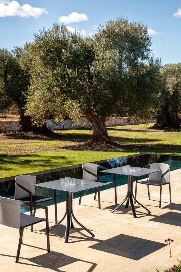 Садовый стол с алюминиевым основанием и столешницей HPL MY YOUR Push ARCH-00096042 - Вид №2