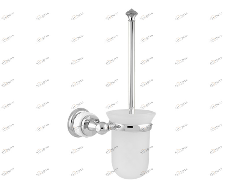 065584.N00.50 Подставка для ершика из белого фарфора Яркий хром Mestre 