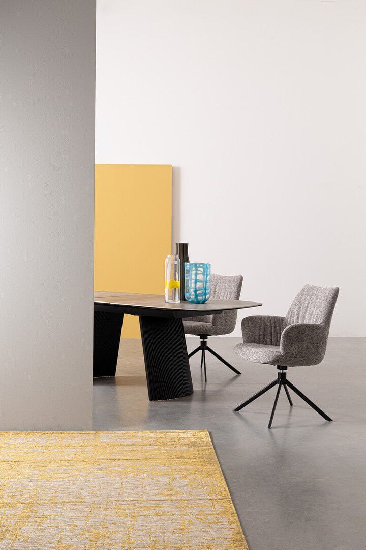 Тканевый поворотный стул с подлокотниками BIZZOTTO ALEXANDER ARCH-00028063 - Вид №1