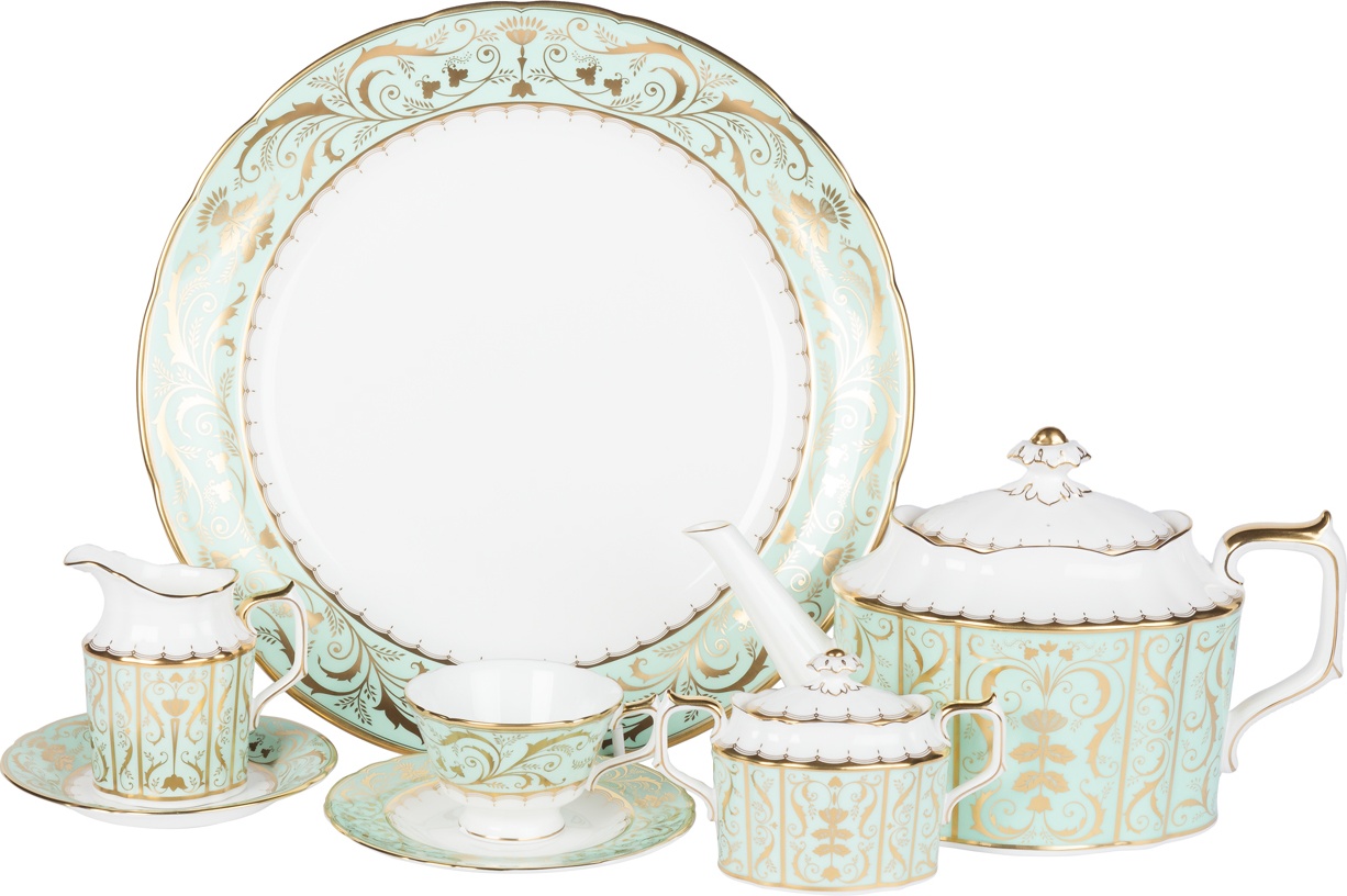 10627334 Royal Crown Derby Сервиз чайный Royal Crown Derby "Аббатство Дарли" 6/22 Фарфор 