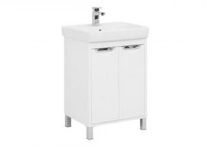 Тумба под раковину Aquanet Гретта 60 New белый (2 дверцы)