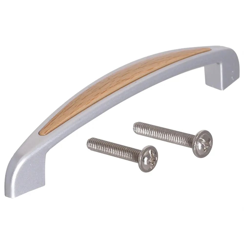 Мебельная ручка-скоба серебро 128 мм ELIKOR STLM-2061124