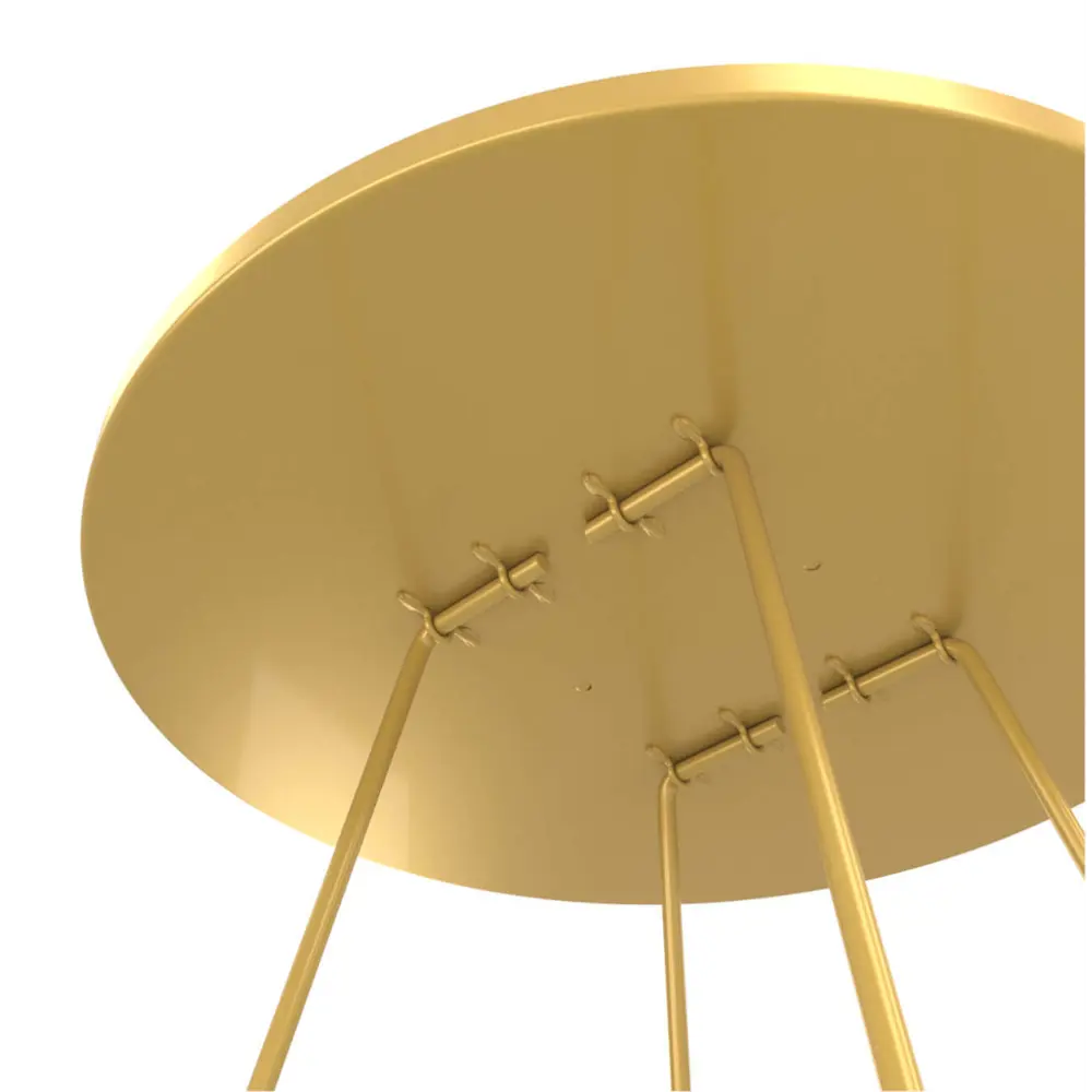 Кофейный столик круглый 45x45 см золотой Sheffilton STLM-2033805 - Вид №3