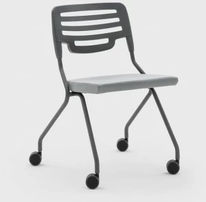 Viganò Складной пластиковый стул на колесиках Madam collettività
