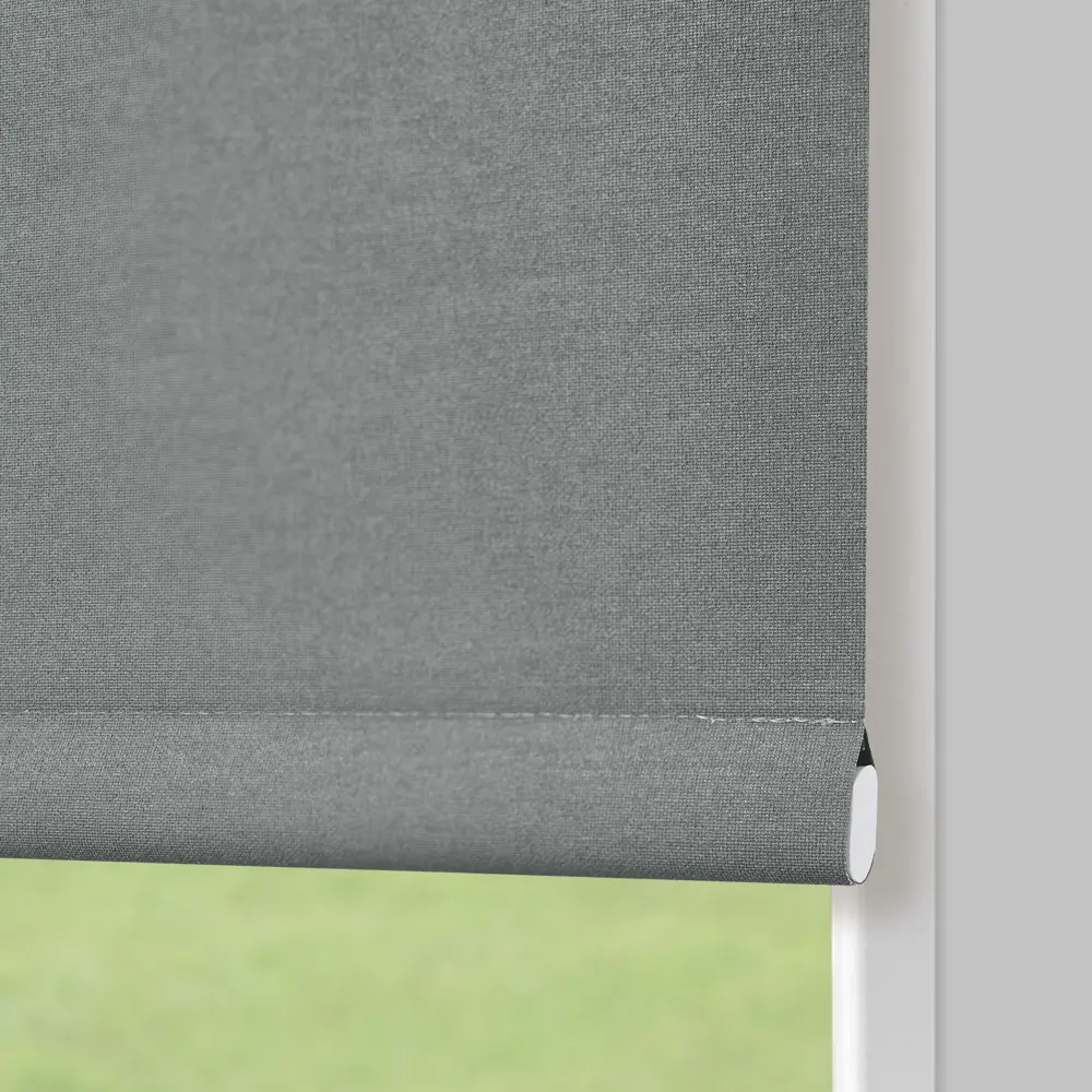 Штора рулонная блэкаут KREAFORTA Karelia 60x250 см серая STLM-2041294 - Вид №5