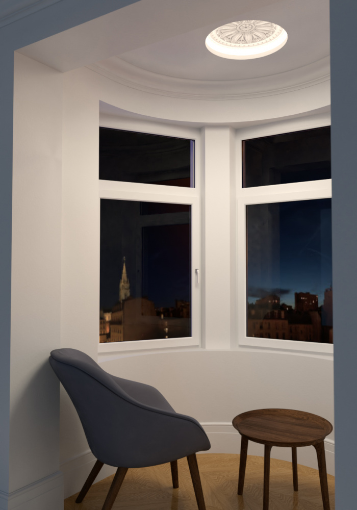 SN 402C Встраиваемый купольный гипсовый светильник Stellanova ATLAS 425 CLASSIC  - Вид №2