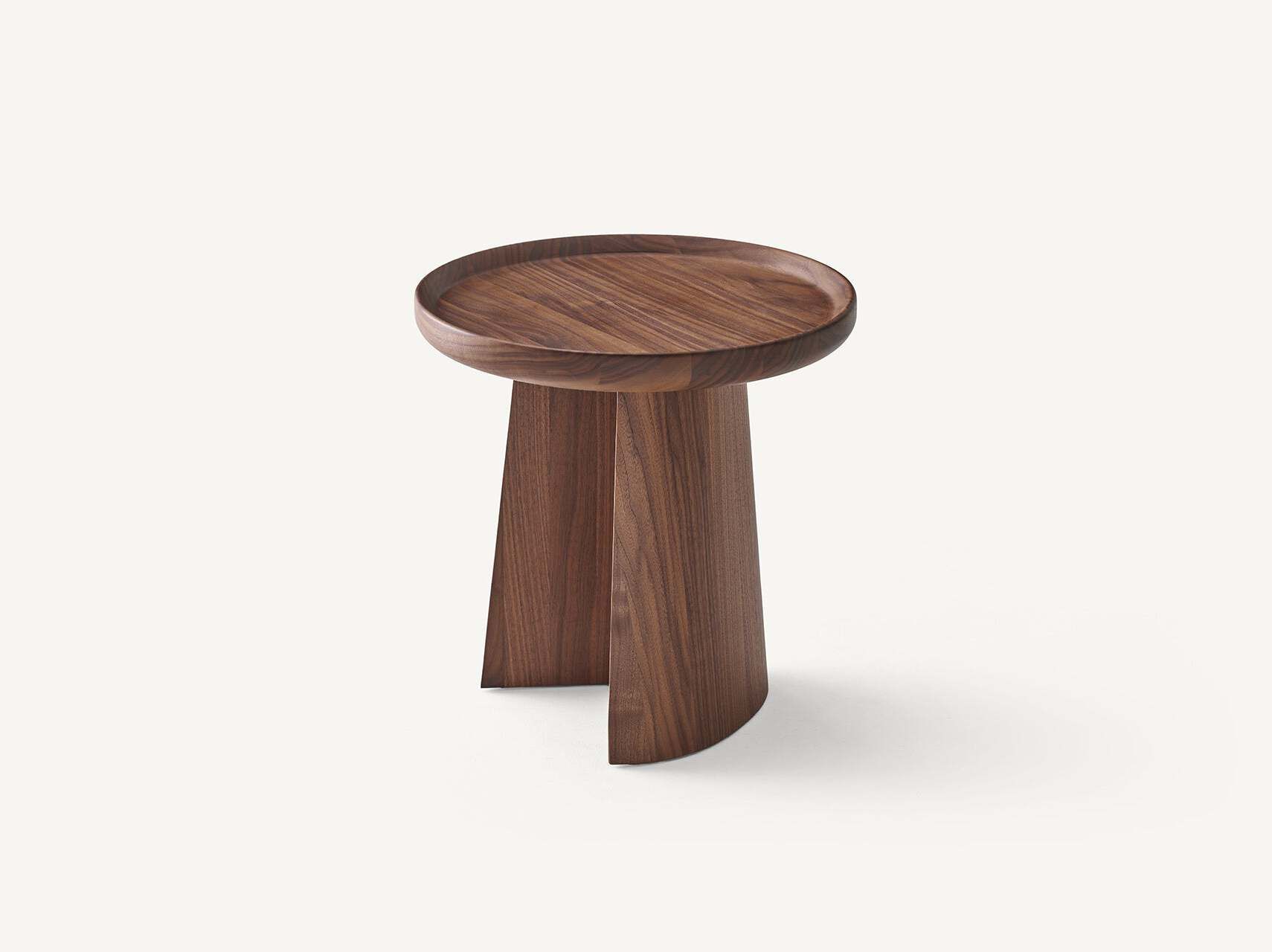 Круглый журнальный столик из массива дерева BassamFellows Bi-Ped ARCH-00149636 - Вид №1