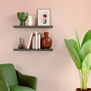 Полка настенная Spaceo Paris 80x23.5 см МДФ цвет чёрный 82877499 STLM-2166560