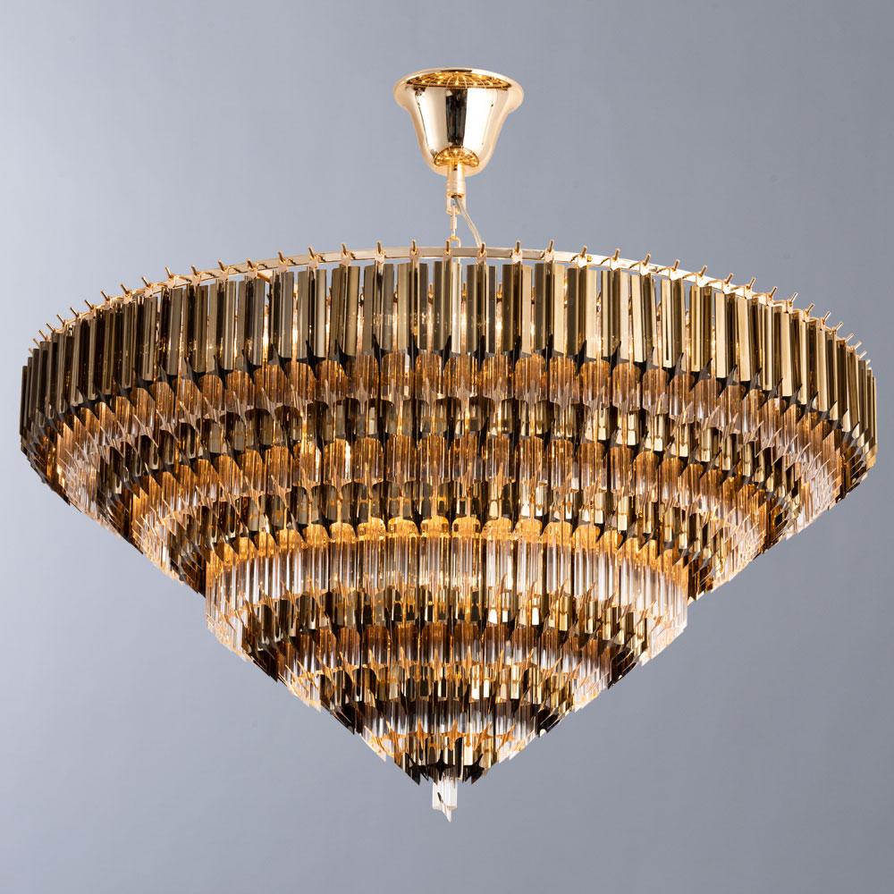 Подвесная люстра Divinare Frizzante 1683/01 LM-16 DIVINARE ДИЗАЙНЕРСКИЕ, FRIZZANTE 328939 Золото;прозрачный  - Вид №3