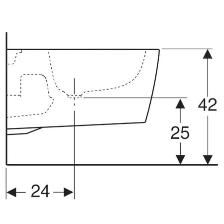 Керамическое подвесное биде Geberit One ARCH-00137928 - Вид №6