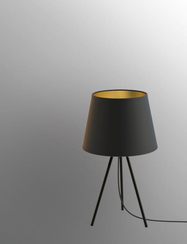 Настольная лампа из ткани и стали Novalux Chanel ARCH-00099834 - Вид №1