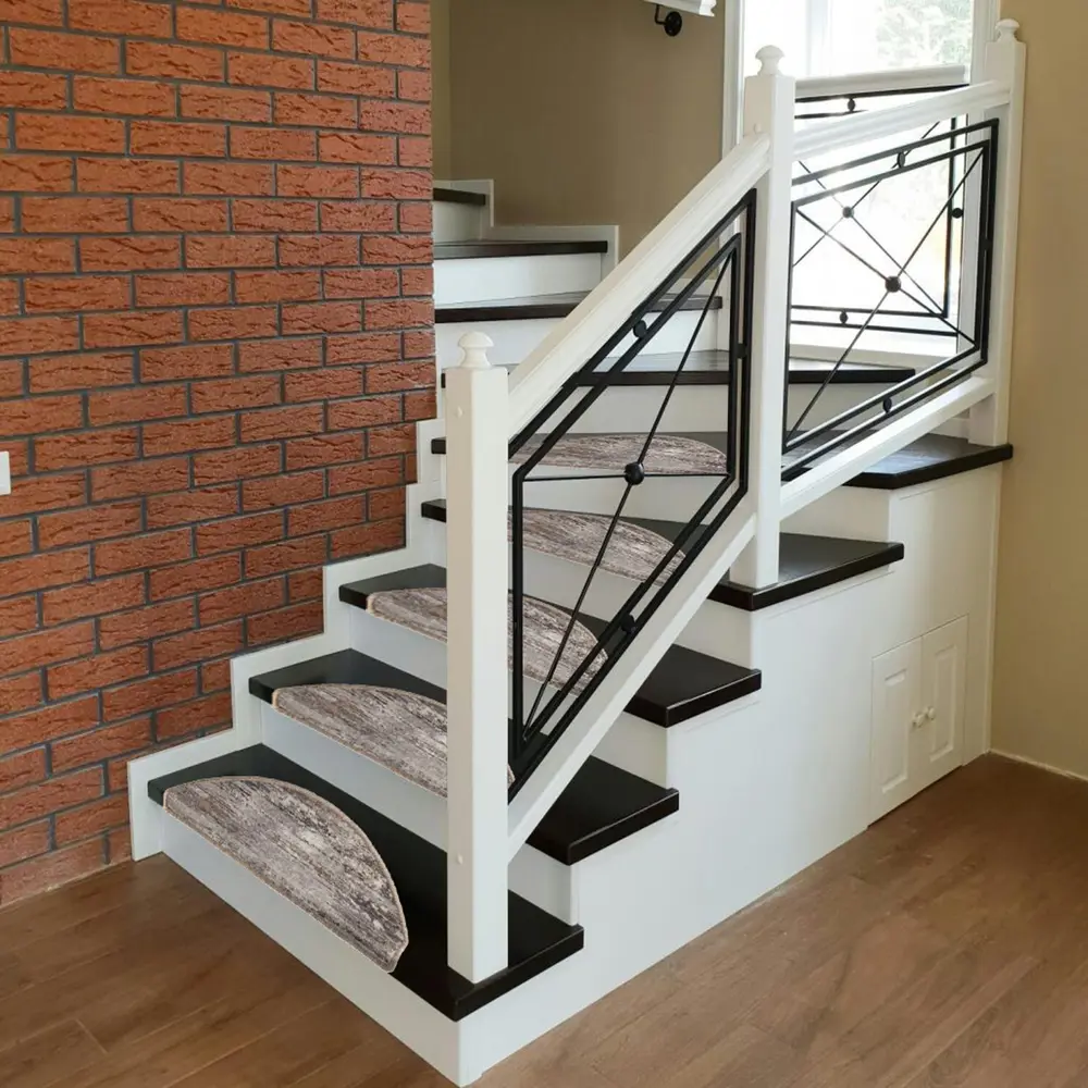 Коврик для ступеней Принт полипропилен 25x65 см цвет коричневый Santreyd STLM-2040193