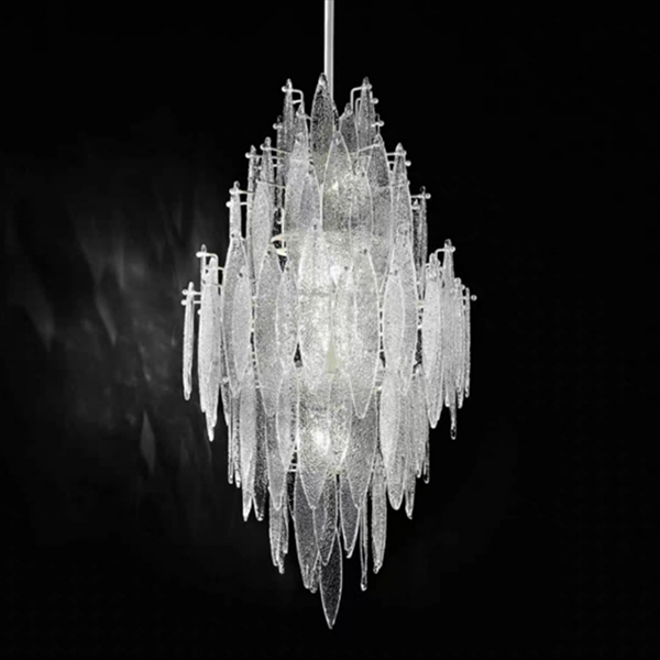 Люстра стеклянная 70х55,4 см прозрачная Chrome Delight Collection 8206 DELIGHT COLLECTION ДИЗАЙНЕРСКИЕ 00-3883119 Прозрачный;серебро  - Вид №1