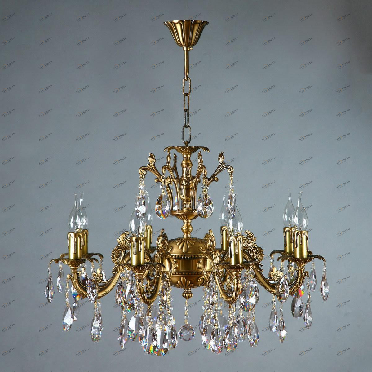 Подвесная люстра Ambiente Granada 2118/8 AB Tear drop бронза AMBIENTE ДИЗАЙНЕРСКИЕ, GRANADA 188219 Бронза 