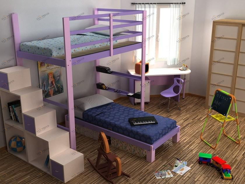 Cinius Спальня-лофт из дерева sun-id-1369180