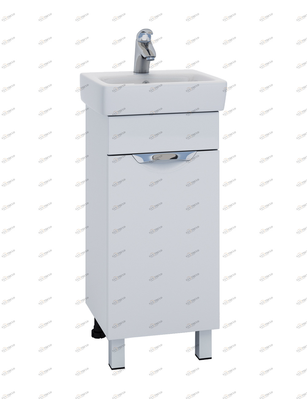 Тумба с раковиной Callao 400-2 (Нео)400⨉340⨉860 мм белый Santreyd sun-id-665233