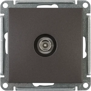 SYSTEME ELECTRIC TV-розетка W59 Deco для скрытого монтажа в цвете графит 82797864