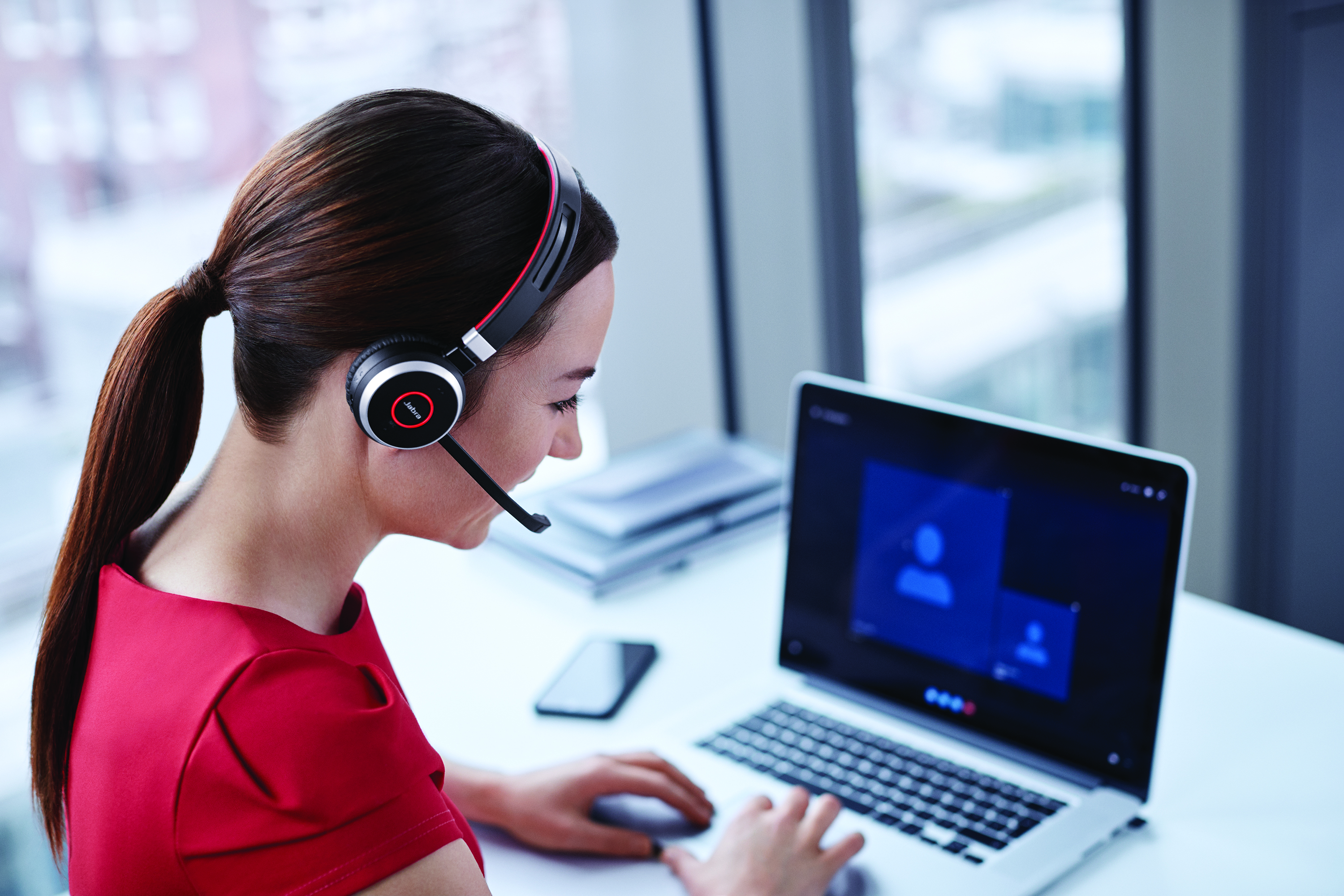 7599-838-199 evolve 75 stereo uc, charging stand & link 370 Jabra Santreyd  - Вид №12