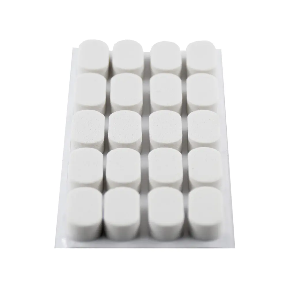 Накладки антиударные KONSENSA 8x16 мм прямоугольные ПВХ цвет белый 20 шт STLM-2173650 - Вид №1