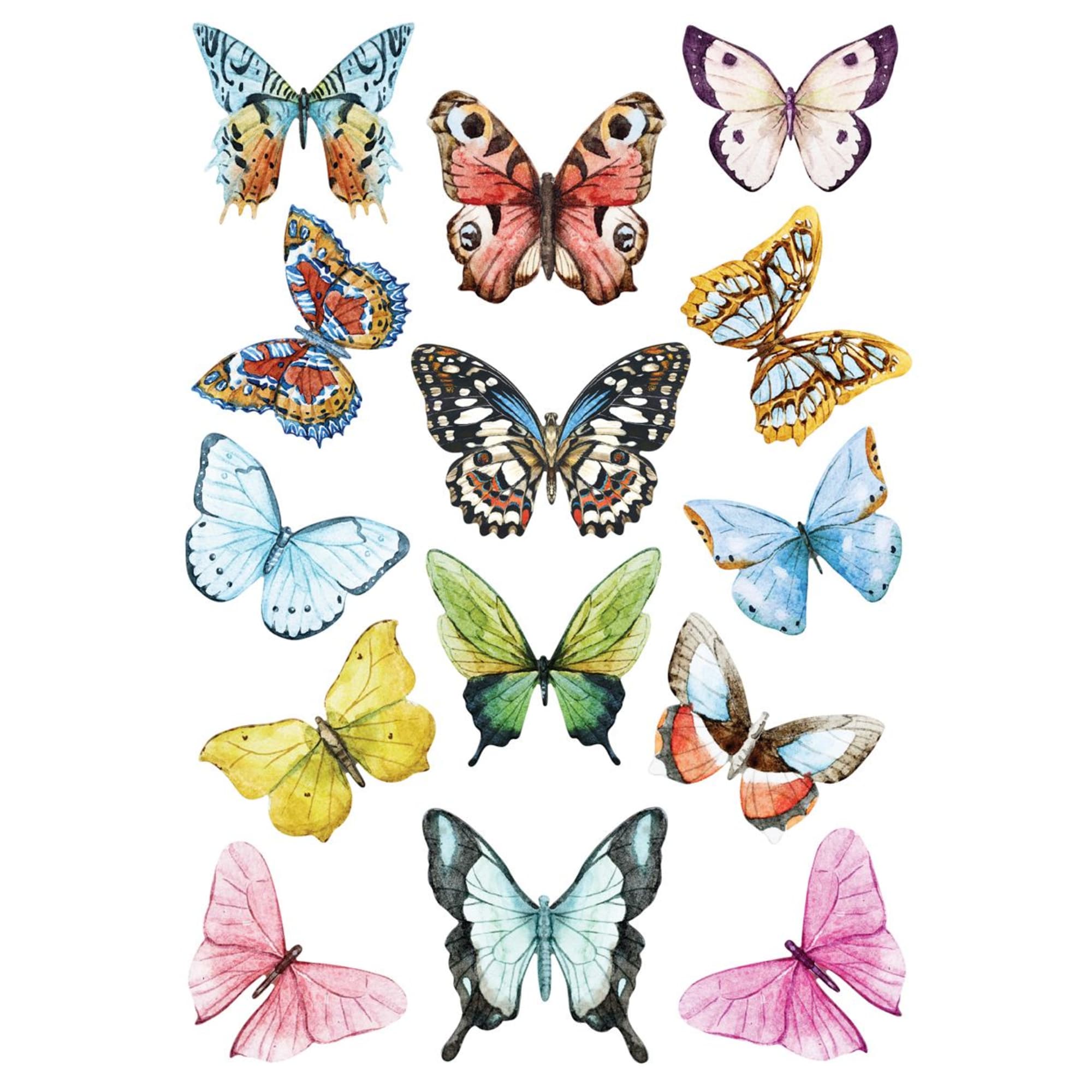 89077532 Наклейка "Большие дневные бабочки" 50x70 см, 1 шт Santreyd 