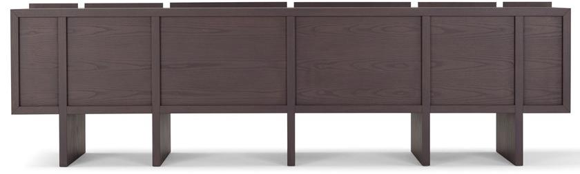 AMURA Комод деревянный с распашными дверцами, обтянутый кожей Sistema parere 2 sun-id-1347689 - Вид №5