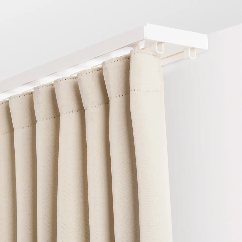 Карниз двухрядный Стандарт 240 пластик цвет белый DOMLEGRAND STLM-2204820 - Вид №1