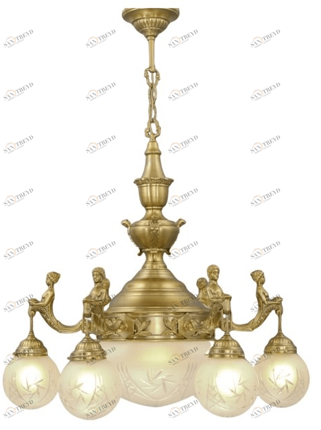 Patinas Lighting Люстра из латуни ручной работы Fortuna sun-id-1361129