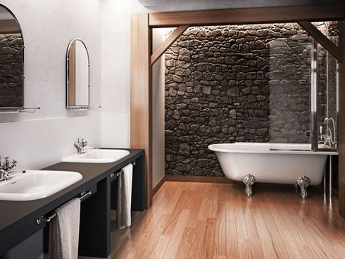 Ванна акриловая Hampton правосторонняя с ножками L1C Hampton Burlington E14, L1C - Вид №1