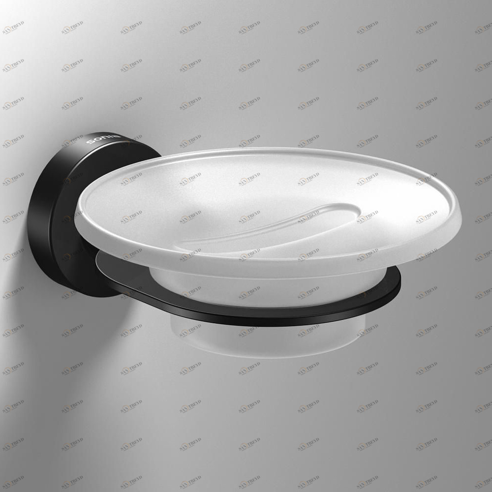 Sonia Мыльница стеклянная настенная Tecno Project Черный 166268