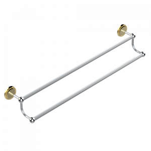 G14-516 Полотенцедержатель - 2 фиксированные рейки 70 cм, диаметр : 16 мм Thg-paris Versailles Хром/золото