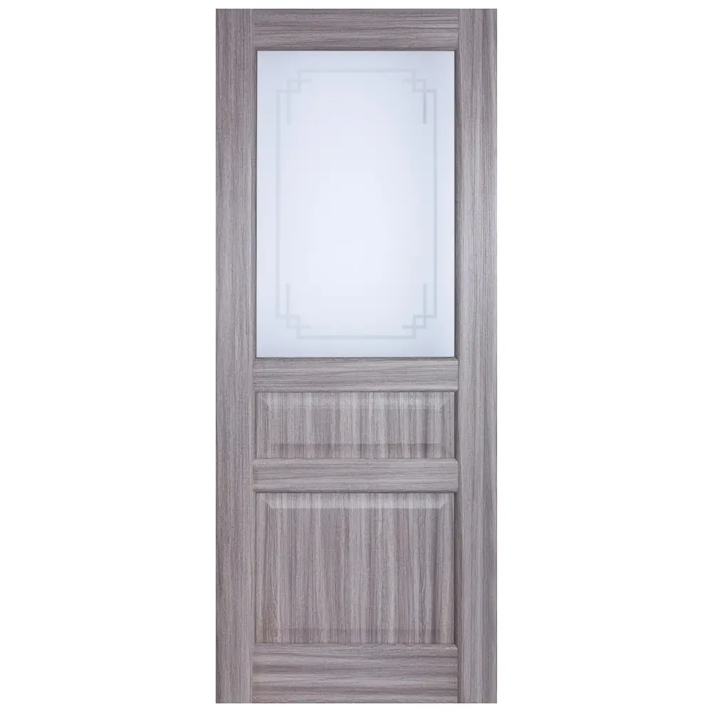 Дверь межкомнатная остеклённая Artens Мария 90x200 см цвет серый дуб 81933696 STLM-2074618  - Вид №1