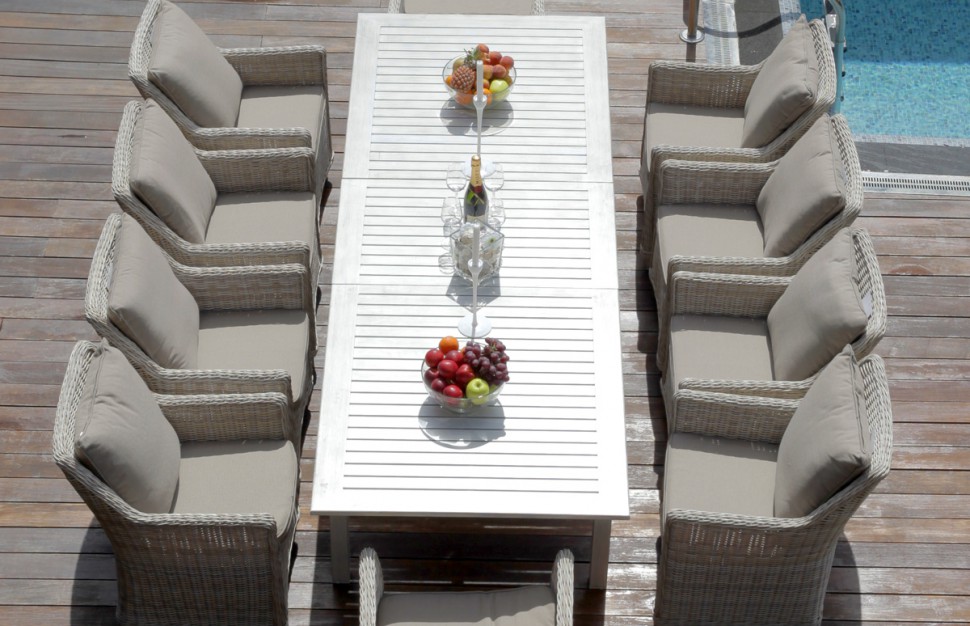 Обеденный стол металлический "Тоскана" BESTA FIESTA ТОСКАНА 044721 Белый - Вид №2