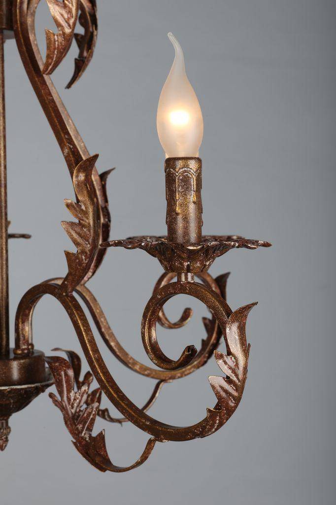 Подвесная люстра Omnilux OML-78203-05 OMNILUX ДИЗАЙНЕРСКИЕ 185634 Коричневый  - Вид №1