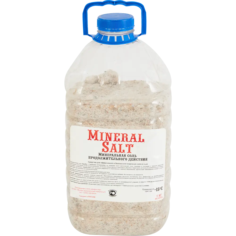 Противогололедный реагент Минеральная соль 5 кг Santreyd STLM-2183889