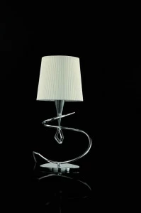 Лампа настольная белая Mantra Mara Chrome White 1649 MANTRA MARA 00-3906664 Белый