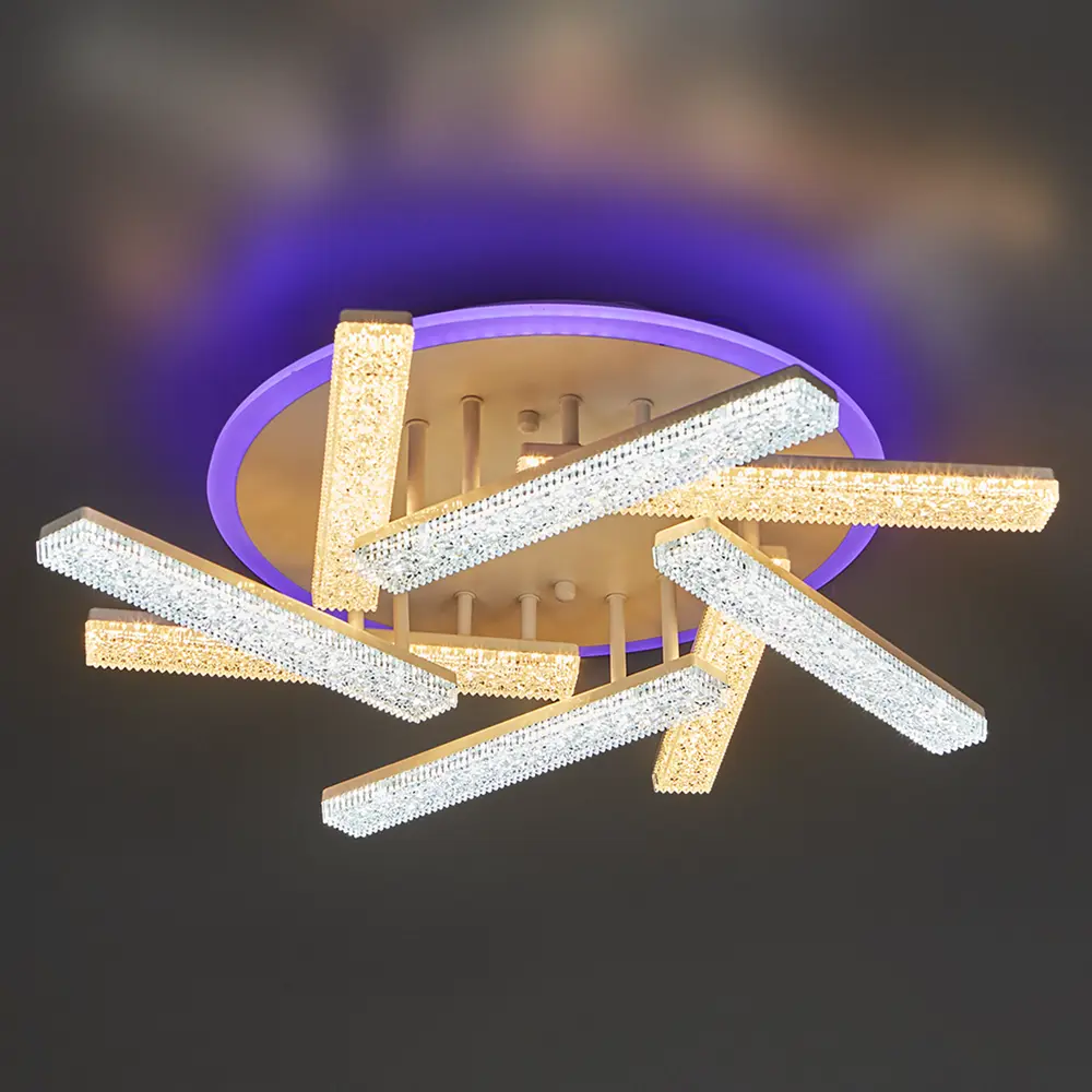 Люстра потолочная De City Оскар 8x10 Вт+22 Вт RGB LED 220 В с пультом управления 88038422 STLM-2001293  - Вид №23