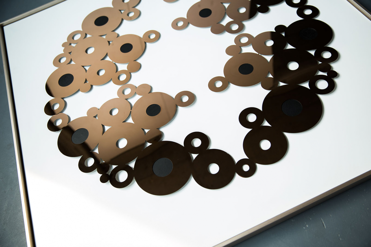 Панно-картина на стену OVAL GOLD EVENHOME  192757 Черный  - Вид №3