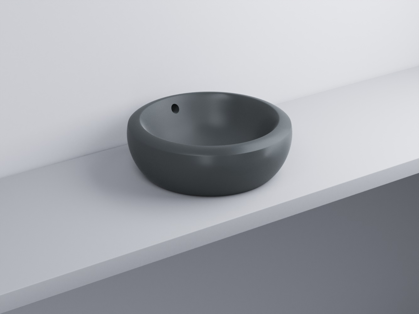 FLLA45-BA Раковина накладная прямоугольная 45 cielo Fluid Ceramica Cielo