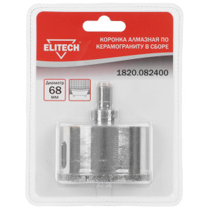 Алмазная коронка Elitech 1820.082400 9187003