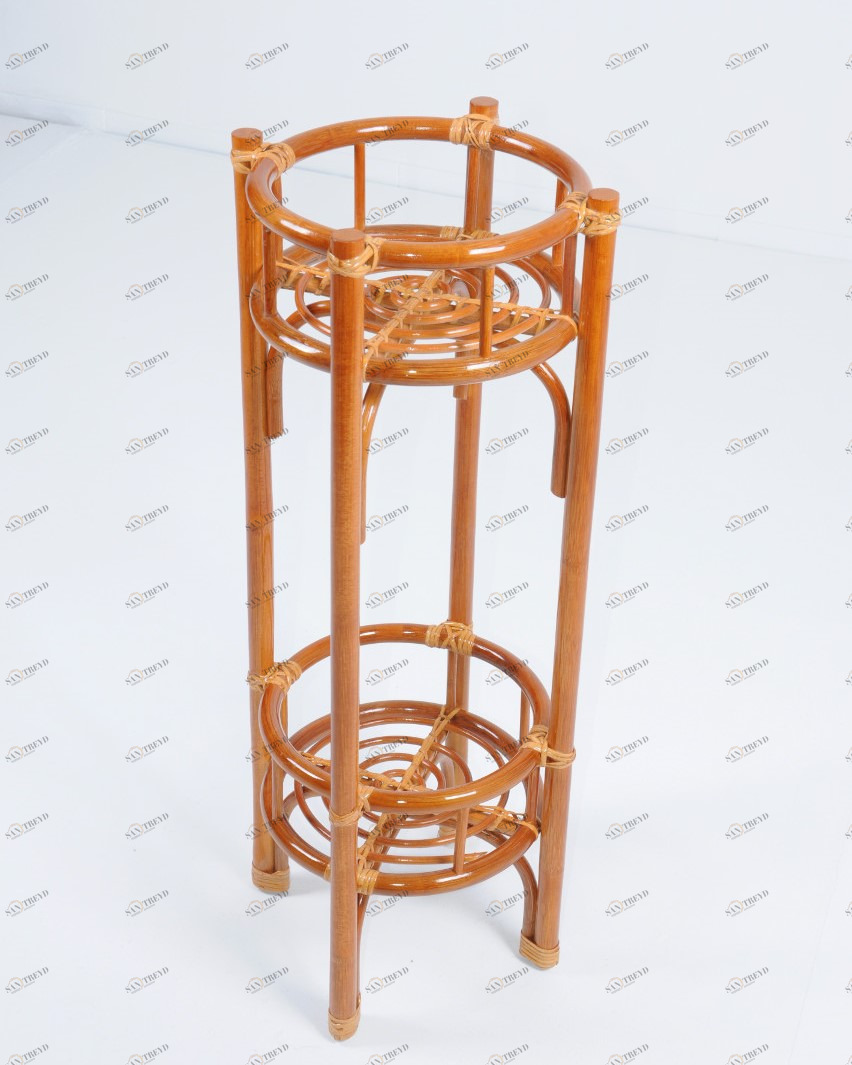 Цветочница круглая 83х28 см коньяк Calamus Rotan VINOTTI  00-3885392 Коричневый 