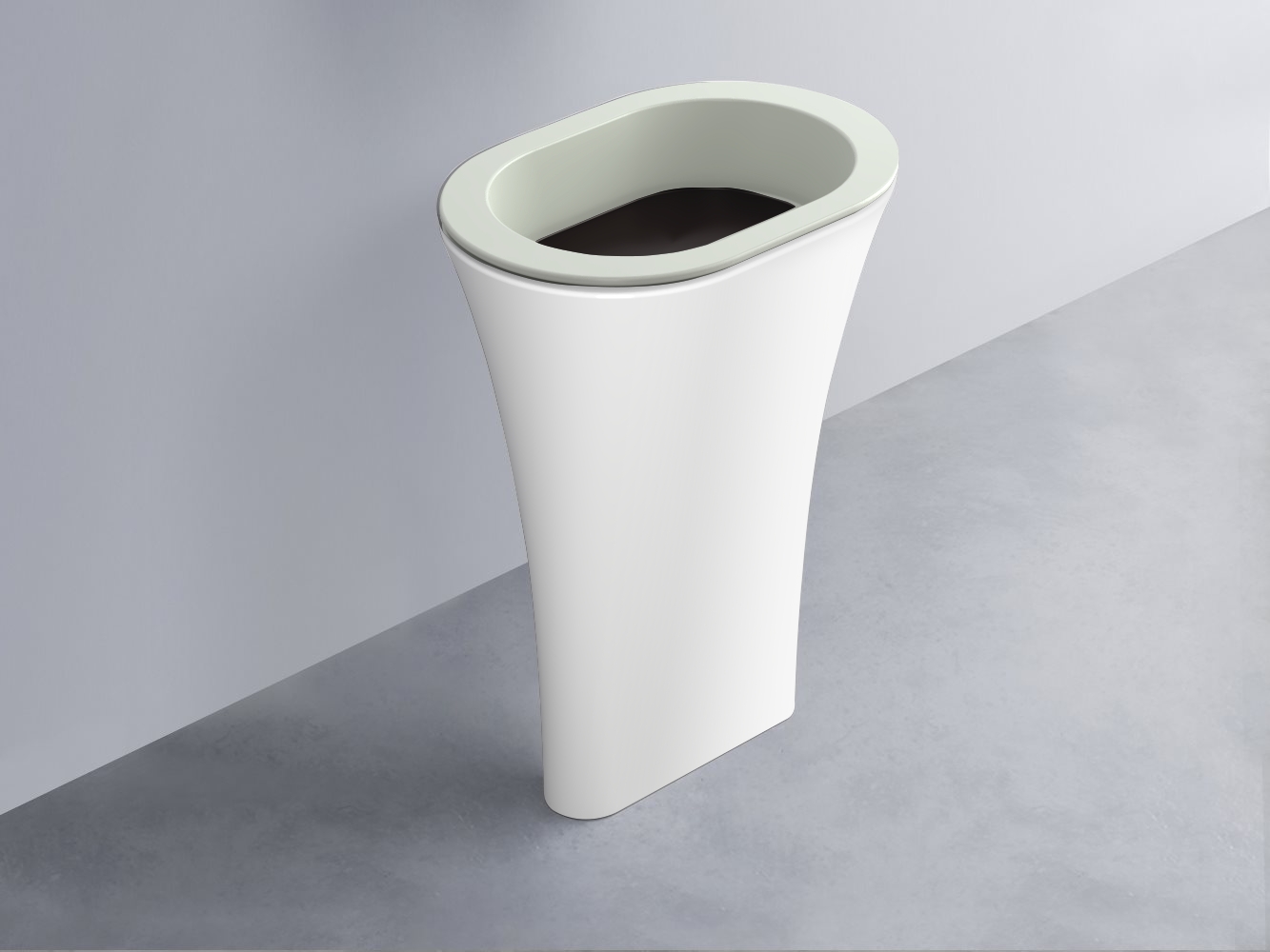 AMLA65-PM+AMPILO-LV+AMCOLO-BL Раковина Amedeo Ovale отдельностоящая cielo Enjoy + Amedeo Ceramica Cielo