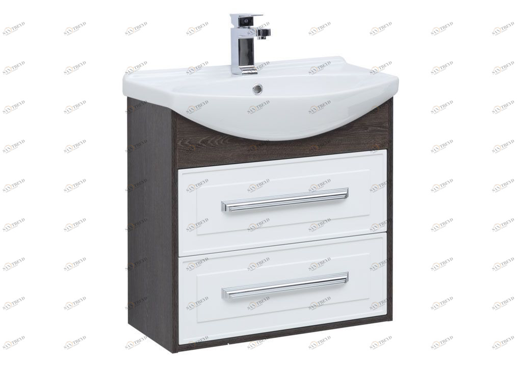 Тумба с раковиной Aquanet Остин 65 дуб кантербери/белый 0020172200177677