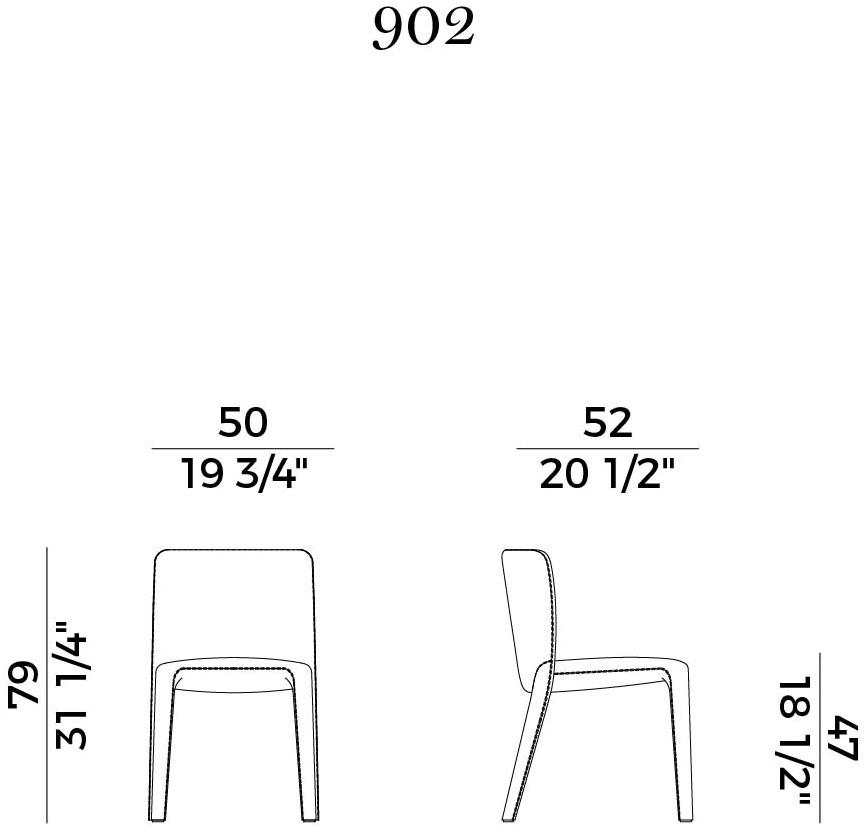 Potocco Стул из мягкой ткани Lars 902 - Вид №5