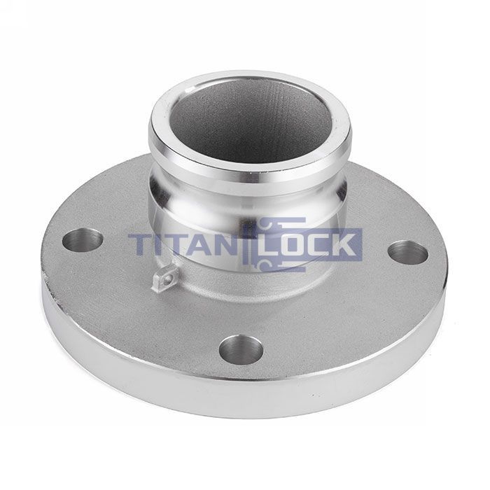 Камлок нержавеющий тип FA, ниппель с фланцем 6", AISI316, TL600FASS TITAN LOCK 