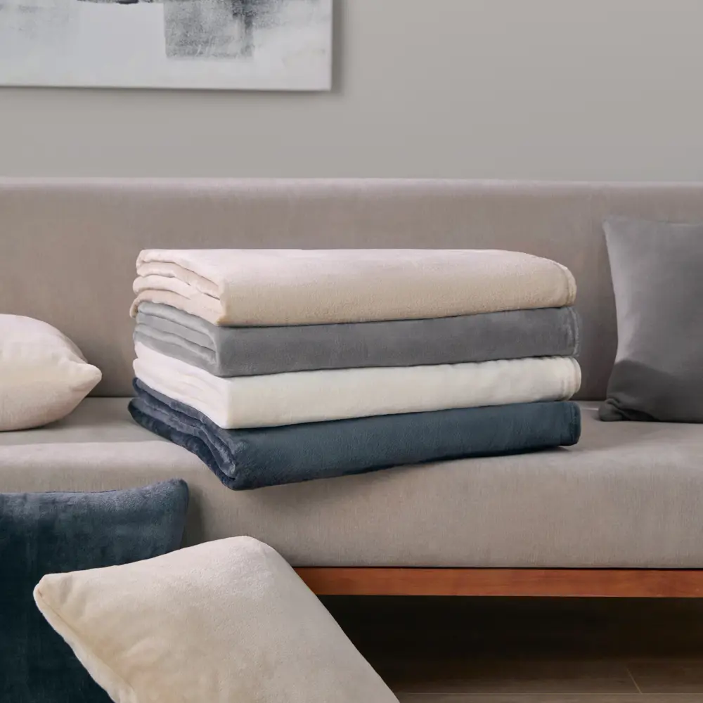 Плед KREAFORTA Flandria 200x220 см микрофибра цвет серый STLM-2127040 - Вид №9