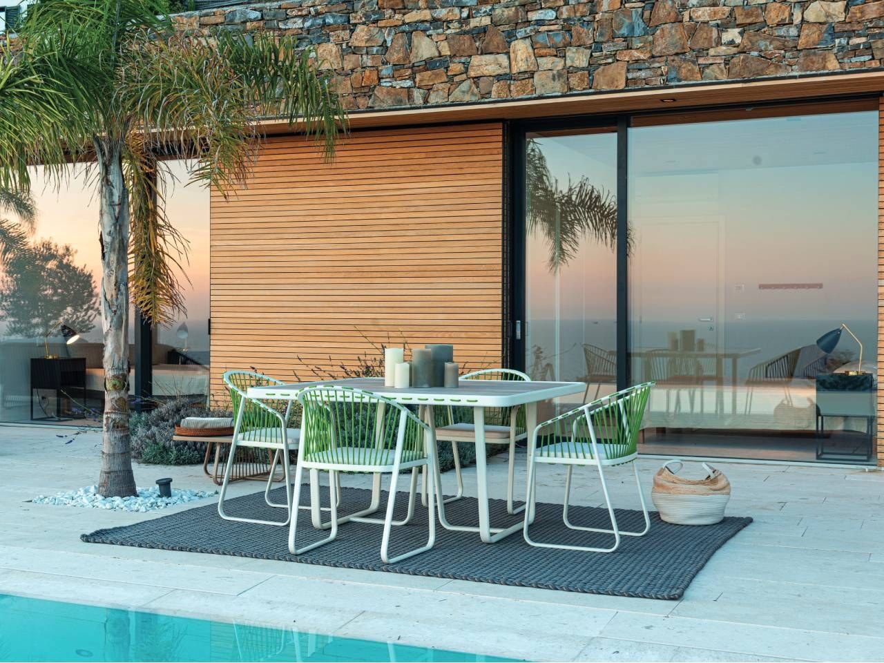 Садовый стул из нержавеющей стали с подлокотниками Coro Sally ARCH-00060414 - Вид №2