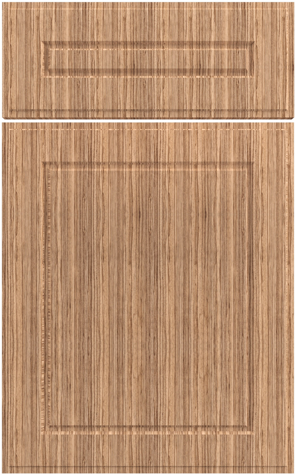 Фасады для кухни Классика Фрезеровка «Петергоф» Зебрано светлое №125 SIDAK SIST3575-9854