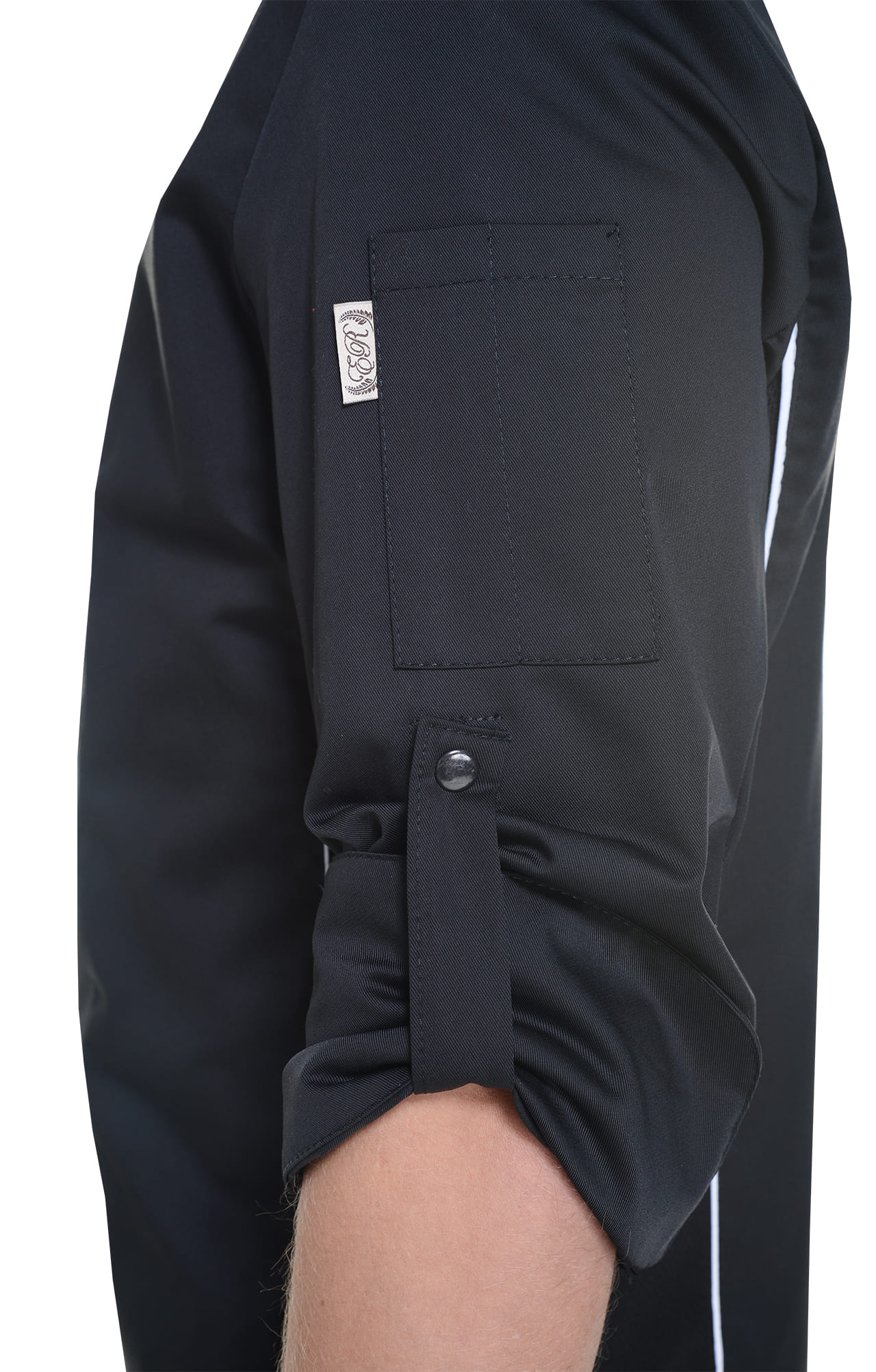 62608 Китель поварской black (черный) RICON  Повар  размер 54 (XXL)  - Вид №7